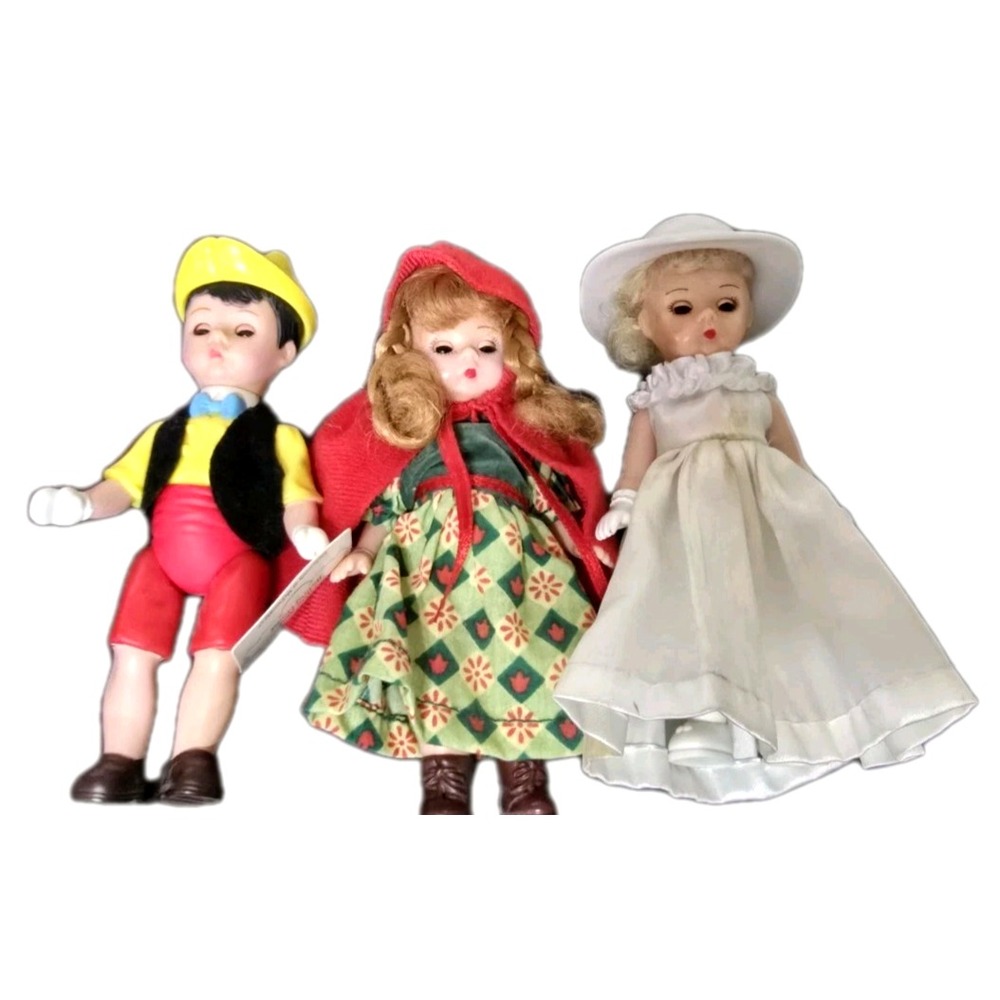 Madame Alexander Little Red Riding Hood Pinocchio Dolls Collection‎ moving eyes